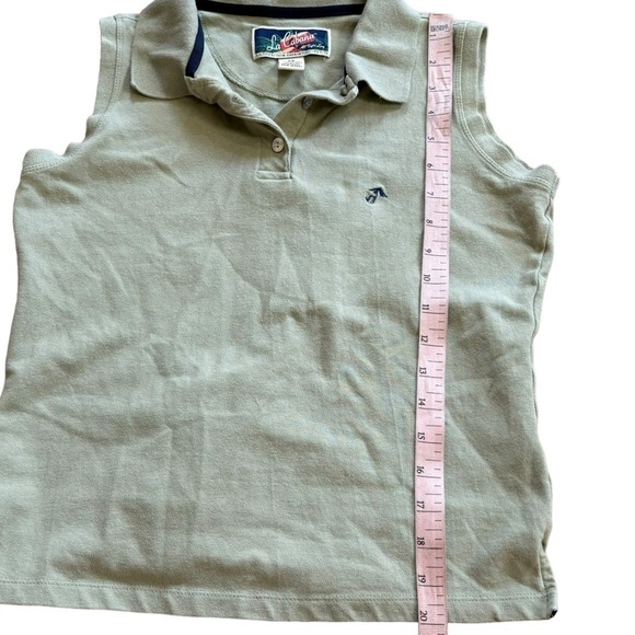 La Cabana Vintage Green Polo Women’s Petite Small Vacation Golf Athletic Blouse - Picture 9 of 10